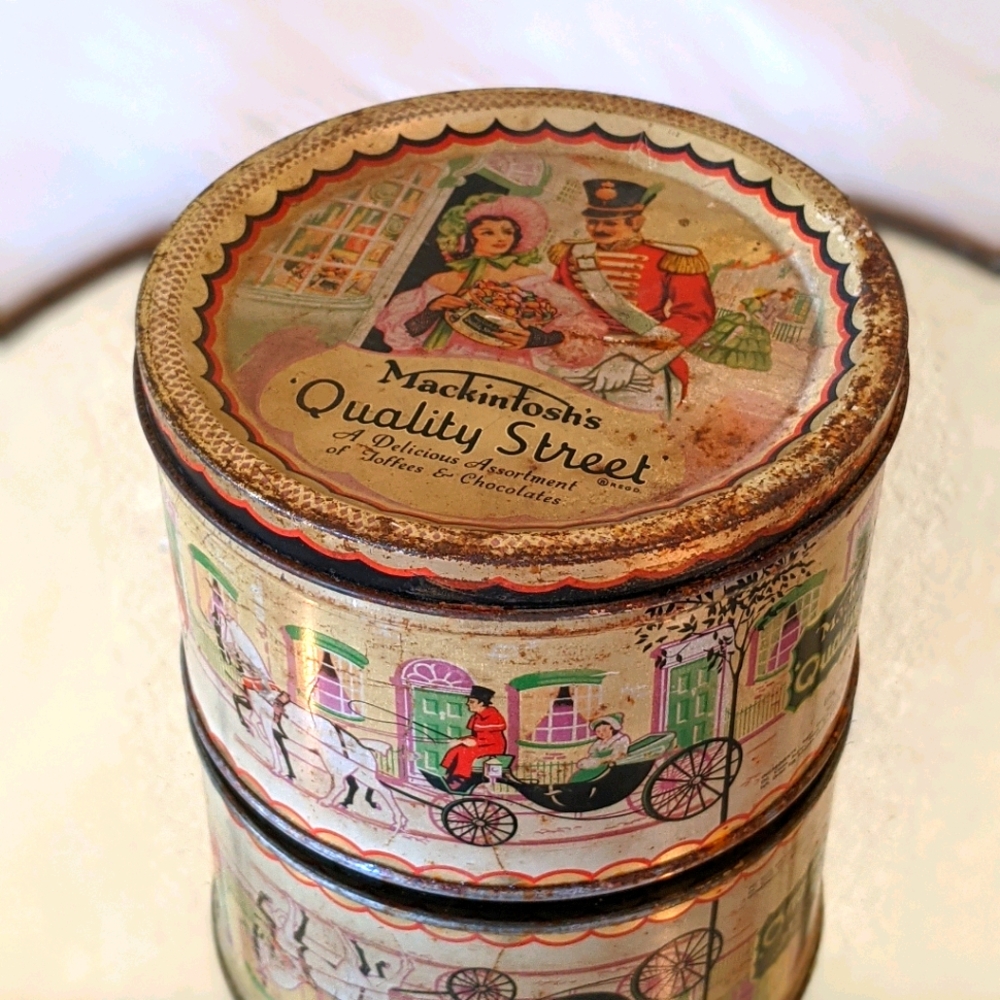 Vtg Mackintosh's Quality Street Chocolate Tin